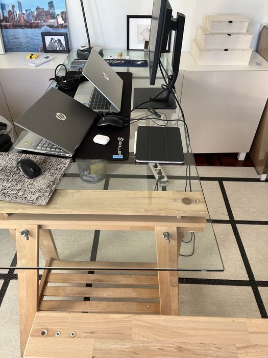 Vidro para secretaria 180x70cm