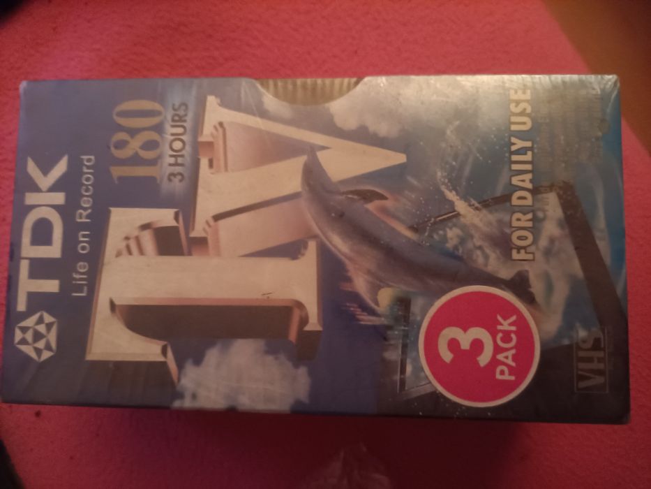 Pack 3 cassetes TDK para VHS