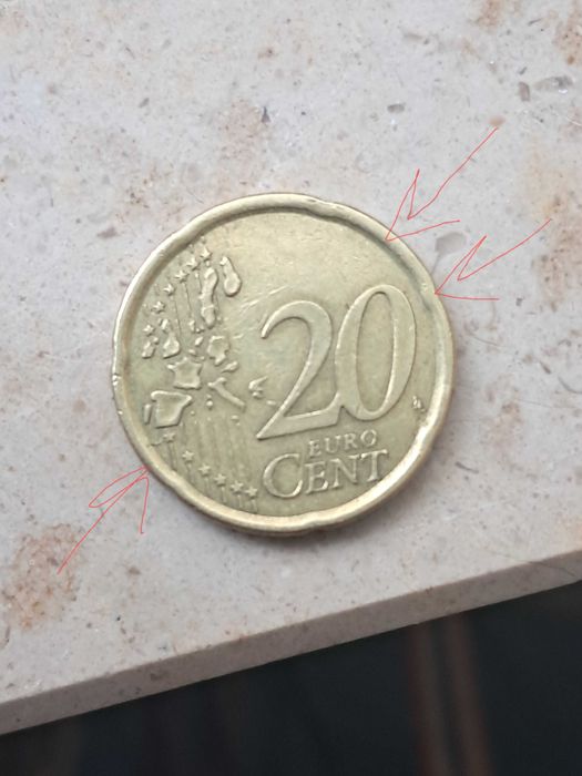 Moeda rara 20 cêntimos