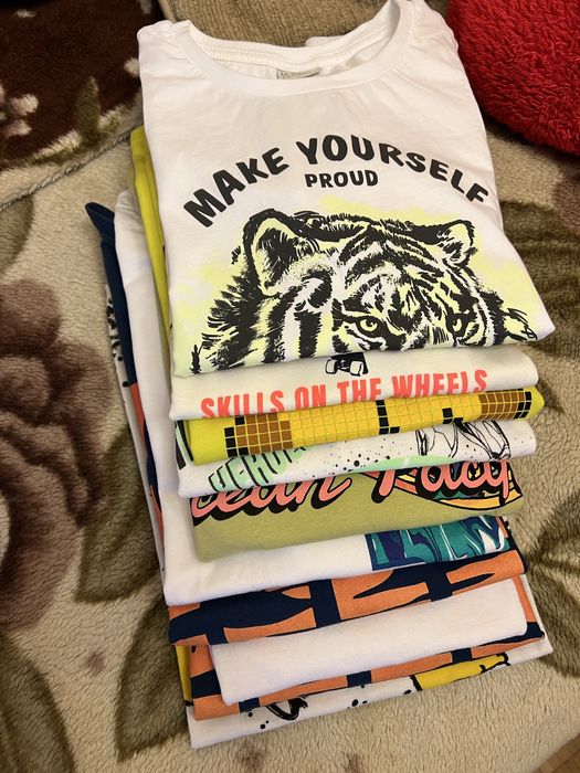 Футболки один лот sinsay, waikiki, destination, 134, 140, 146, 152,158