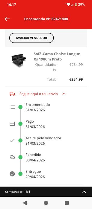 Sofá cama chaise long