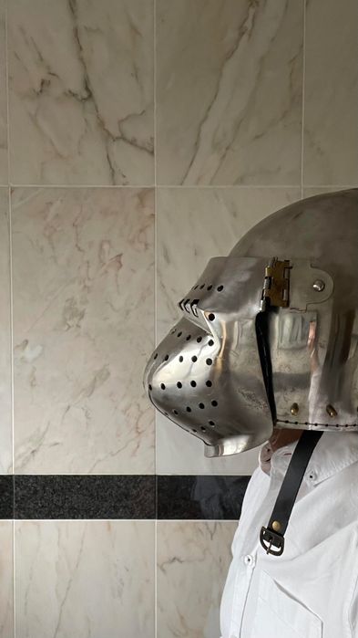 Capacete (Elmo) Medieval de Combate – HEMA, Esgrima Histórica, LARP
