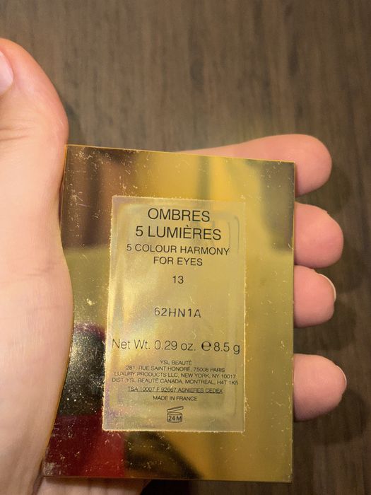Yves Saint Laurent Paleta pięciu cieni do powiek Ombres 5 Lumieres