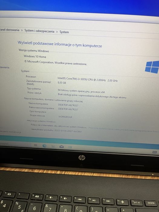 Laptop hp I3-5005U i 8GB Ram