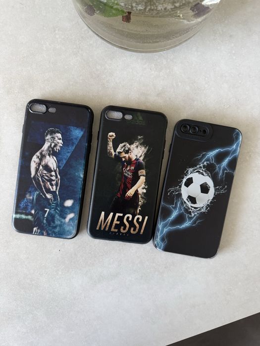 Чохол iphone 7/8+ Plus чехол Adidas Messi Роналду
