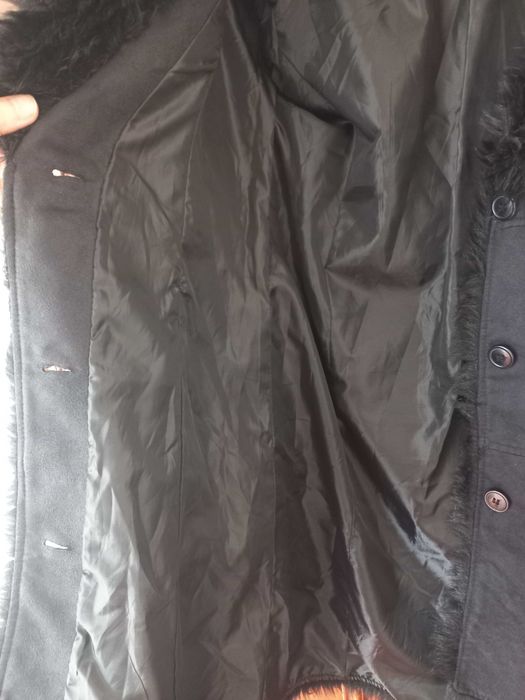 Casaco Comprido Preto Mulher - Anais