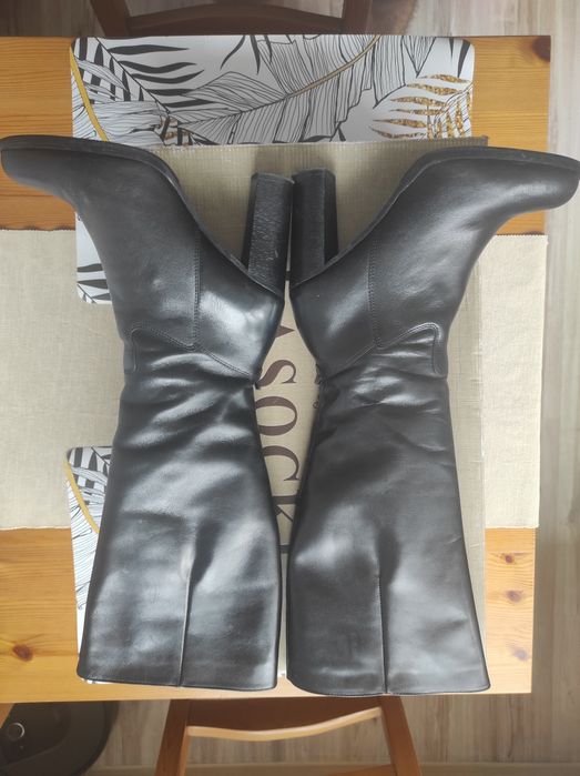 Buty kozaki damskie Lasocki r.40 skóra
