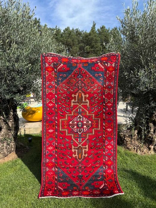 Dywan Perski Vintage Ręcznie Tkany Iran Hamadan 208x107 galeria 6 tys