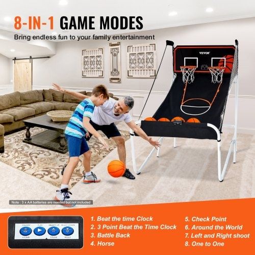 Jogo de basquete dobrável