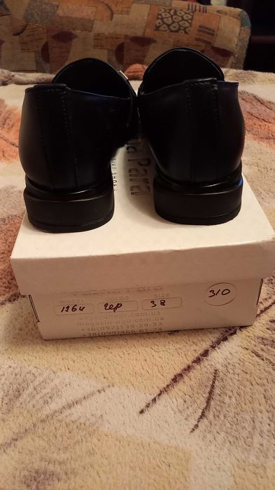 Кожаные туфли 38 размер