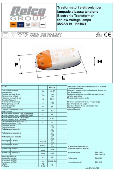 20 Transformadores 230-12V dimavel - 60VA