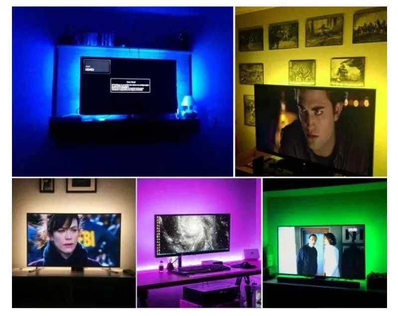 Светодиодная RGB LED лента от USB с пультом (2 метра)