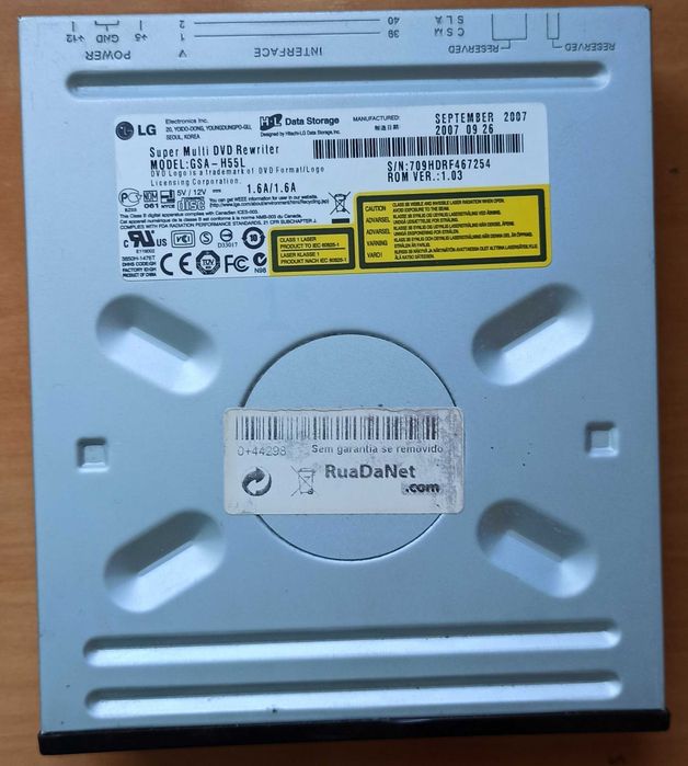 Drive de CD/DVD LG GSA-H55L