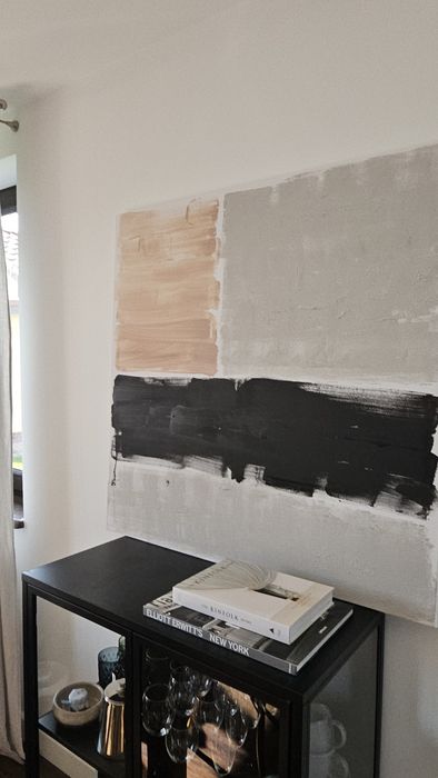 Obraz strukturalny abstrakcja 100x100 nowoczesne wnętrze. Minimalizm
