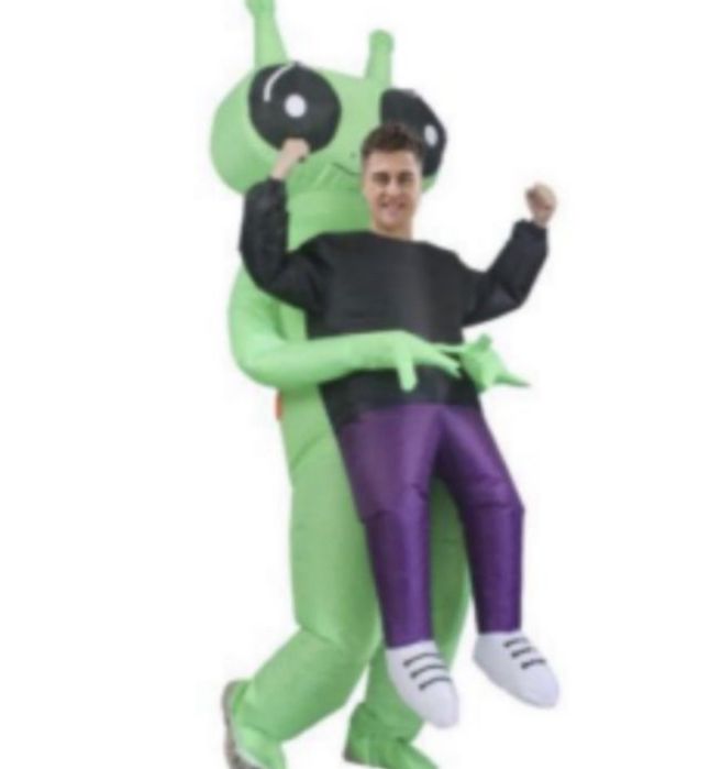 STRÓJ KOSTIUM PRZEBRANIE HALLOWEEN dmuchany kosmita 150-190 cm