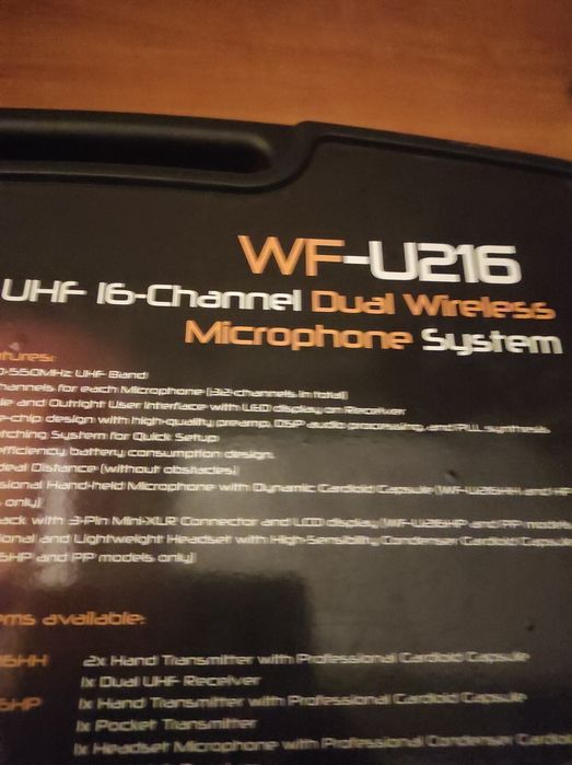 Mikrofony bezprzewodowe Wf-U216
