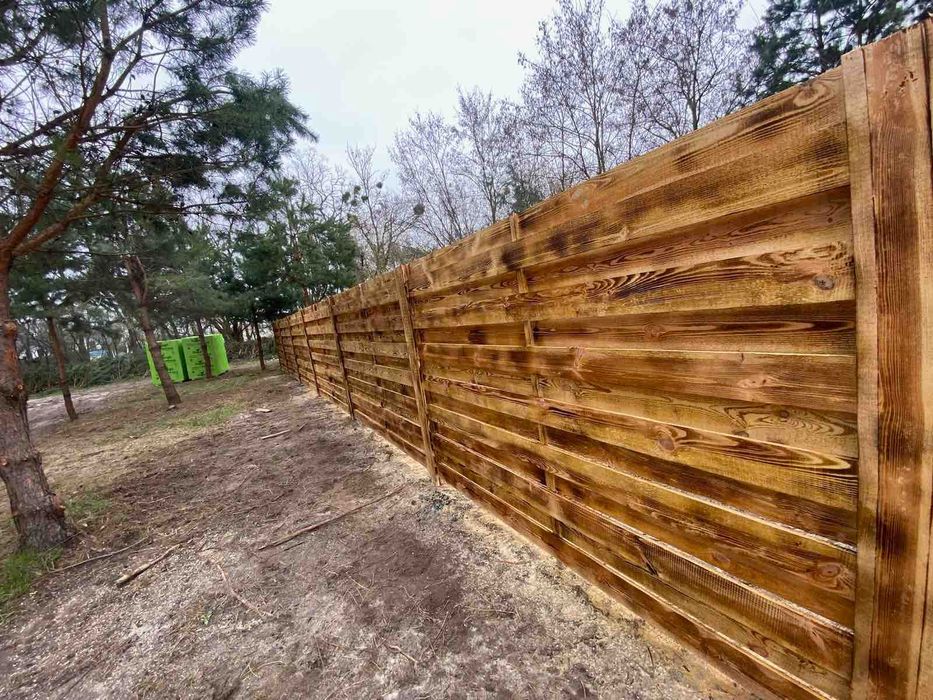 Деревяний Забор паркан огорожа