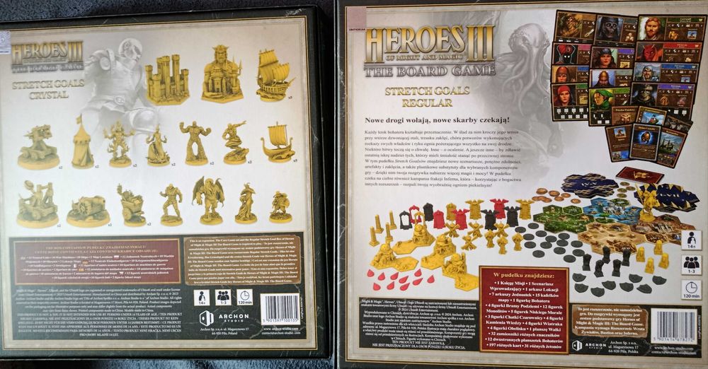 REZERWACJA Heroes of Might and Magic III Board game Stretch Goals II kampania