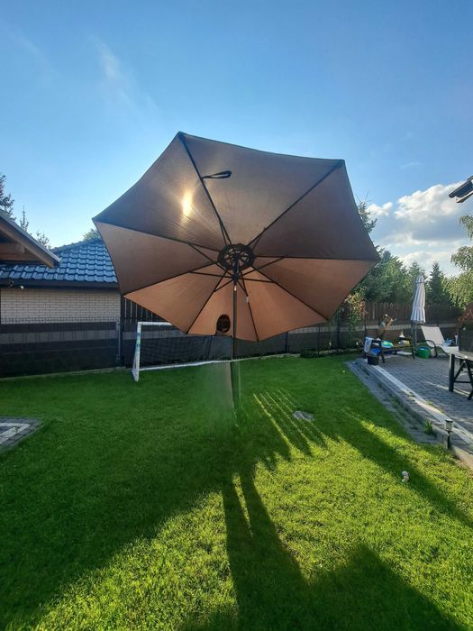 Parasol klasyczny Songmics szary 340 x 246 cm