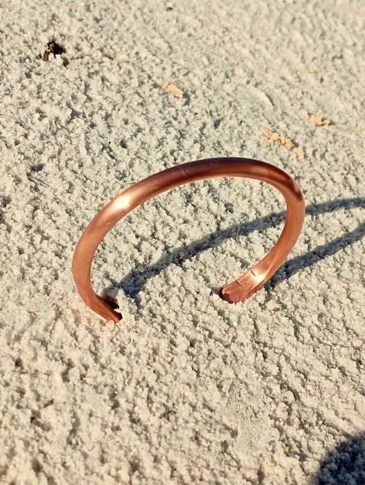 Pulseira em Cobre Puro e Maciço, ótima para fins medicinais