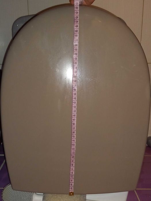 Deska sedesowa klozetowa szara ciemna.