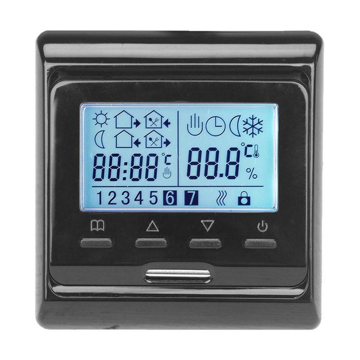 Терморегулятор програмований Е-51 Black/White