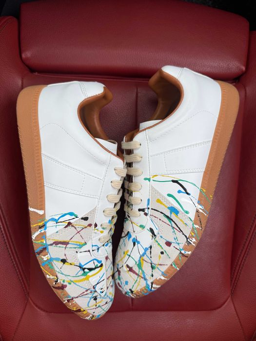 (БЕЗ ПЕРЕДОПЛАТИ) Maison Margiela MM6 White Paint мезон маржела білі