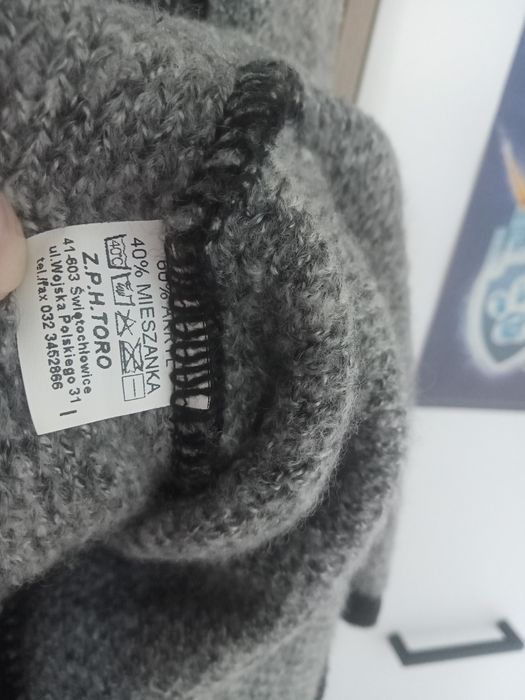 Płaszcz kardigan a'la wełniany rozm XL Toro
