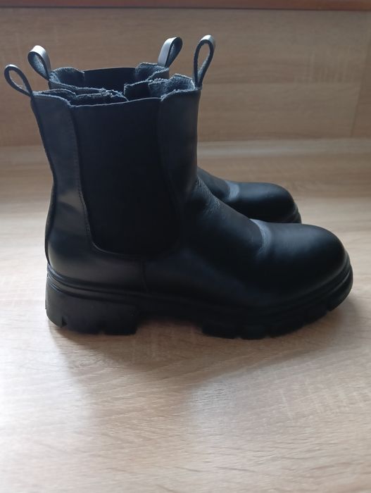 Buty botki dziewczęce ocieplane rozmiar 34