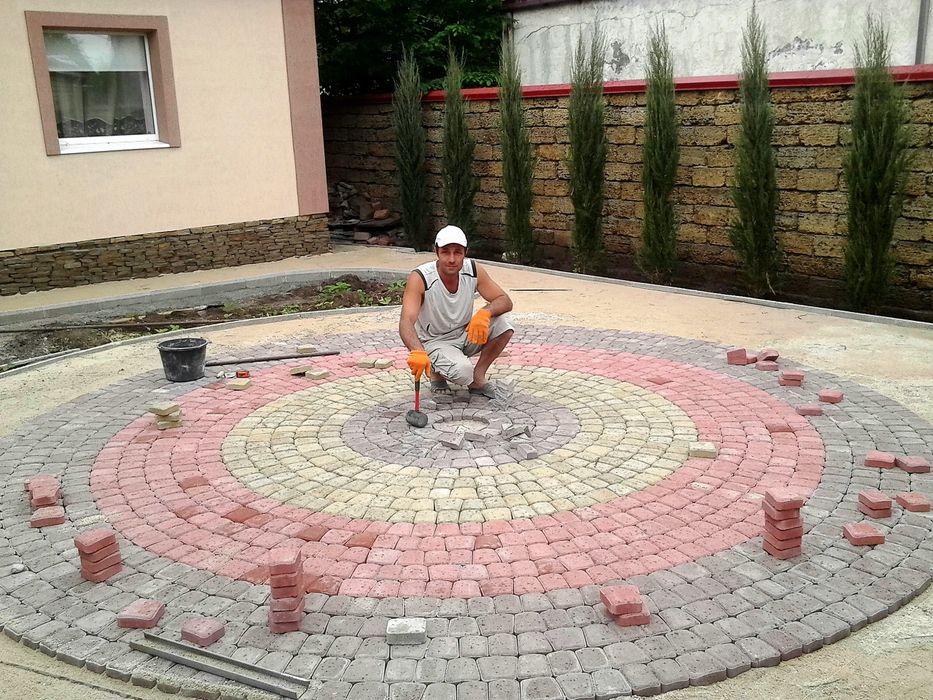 Укладка тротуарной плитки ФЭМ: 500 грн. - Прочие стройматериалы Донецк ...