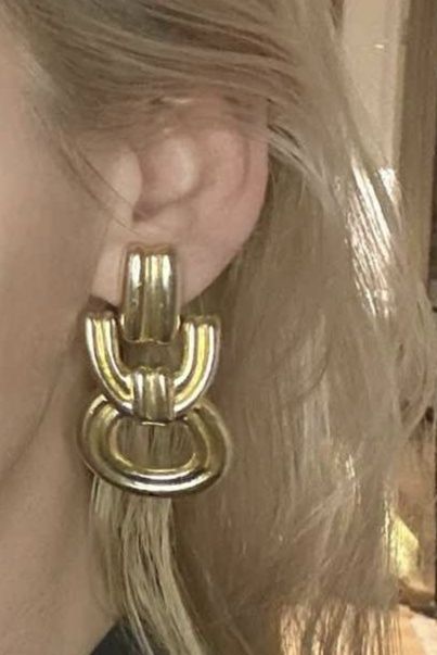 Duże klipsy vintage