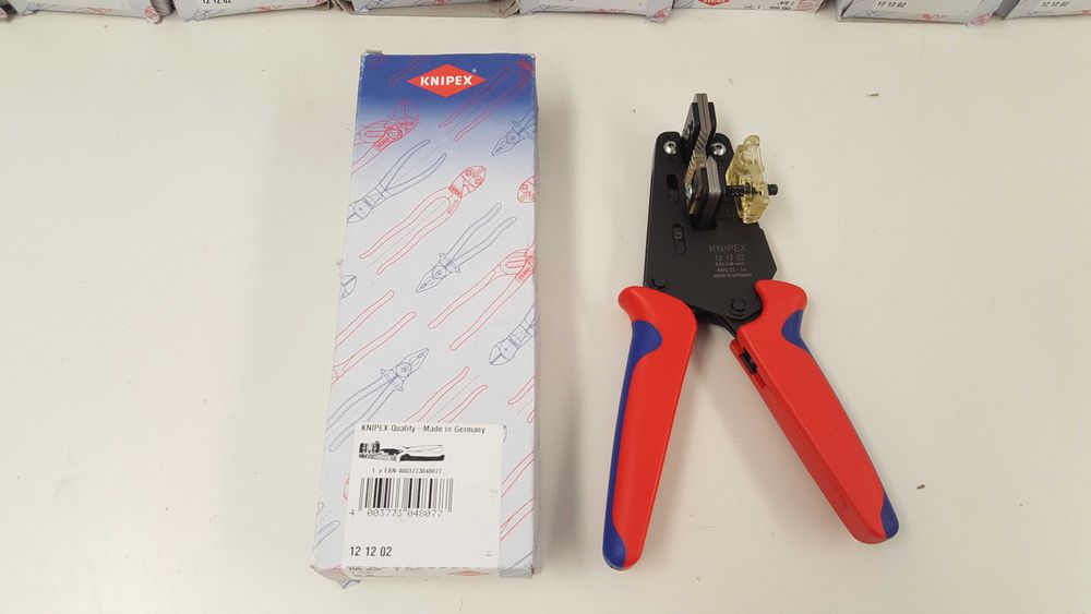 Nowy precyzyjny ściągacz izolacji KNIPEX 12 12 02 Profesjonalny