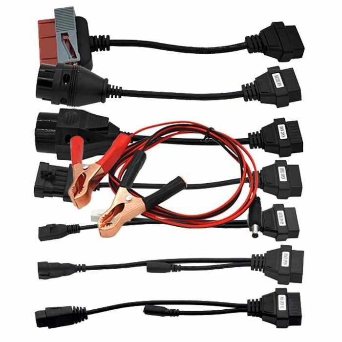 kit 8 pcs cabos obd máquina diagnóstico automóvel auto