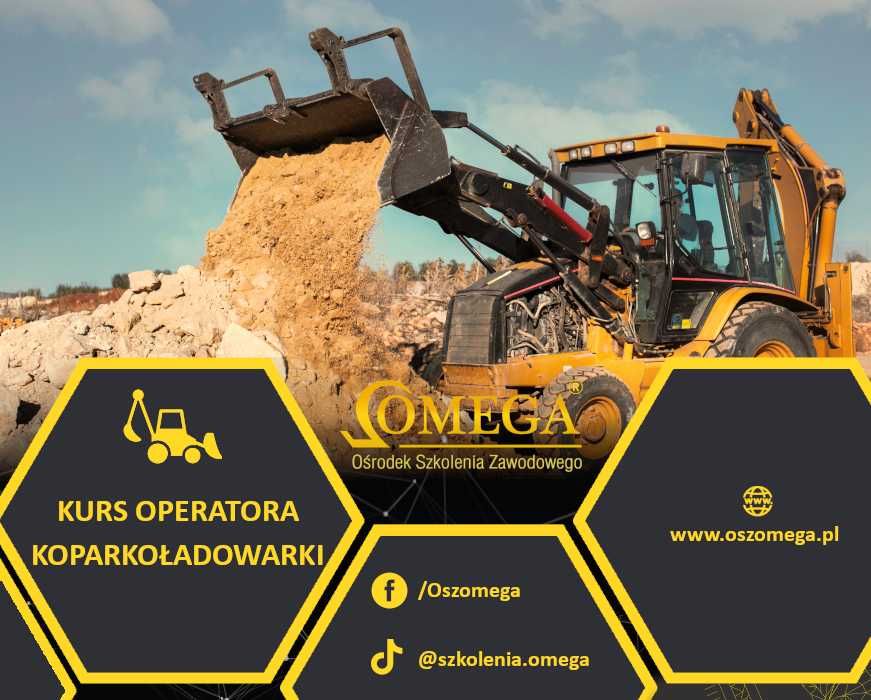 1600zł Kurs na KOPARKOŁADOWARKI, szkolenie koparkoładowarka,5.01, 2.02