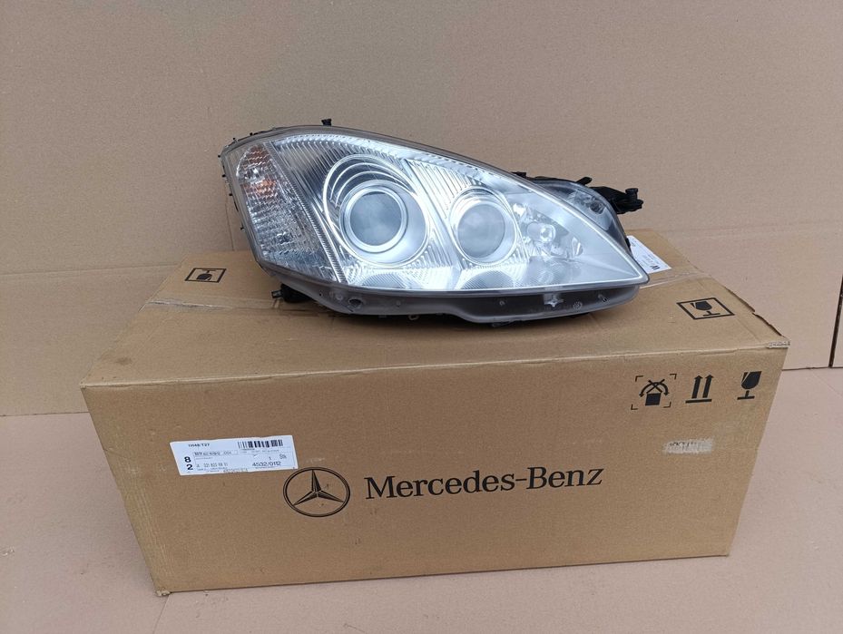 Mercedes W221 A221 S klasa lampa prawa przód night vision xenon ideał