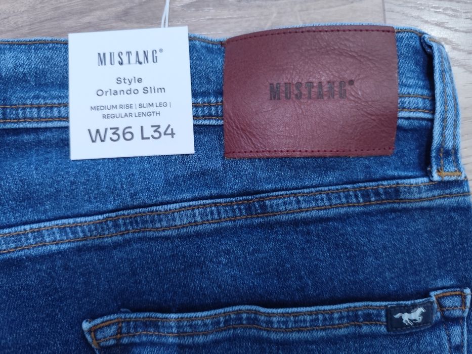 Spodnie jeansy MUSTANG Tramper Straight dżinsy męskie nowe 31/34 3