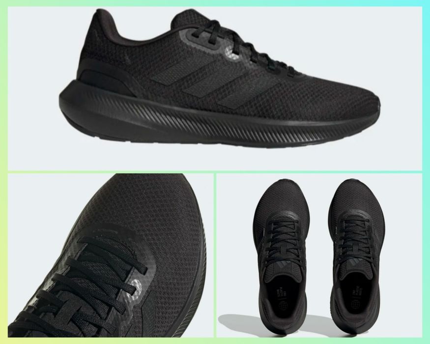 Беговые  кроссовки АДИДАС (ADIDAS RUNFALCON 3.0) чёрный,оригинал