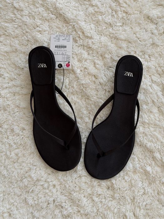 Вєтнамки zara на каблучку 38 розмір