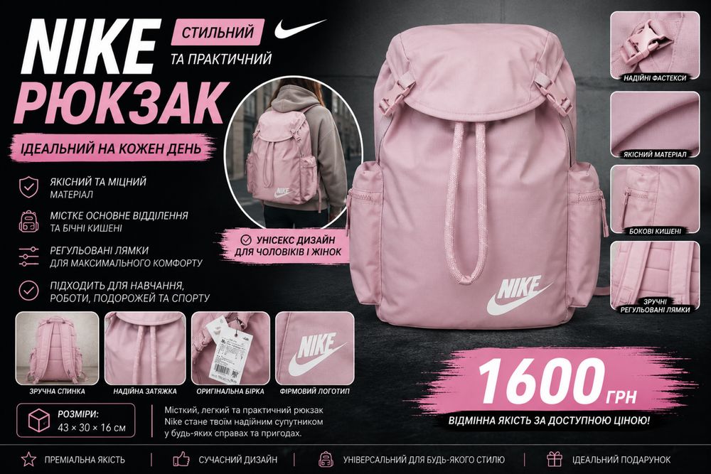 Рюкзак Nike висока якість.
