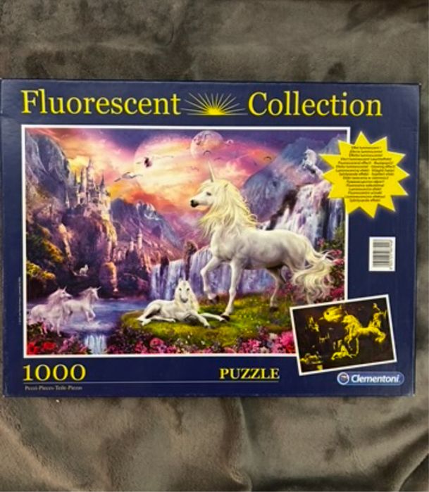 puzzle Jednorożce Fluorescent Collection Clementoni 1000
