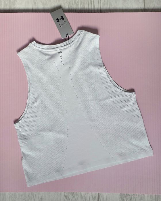 Damski top treningowy Under Armour UA Halo Vent SL - szary XS