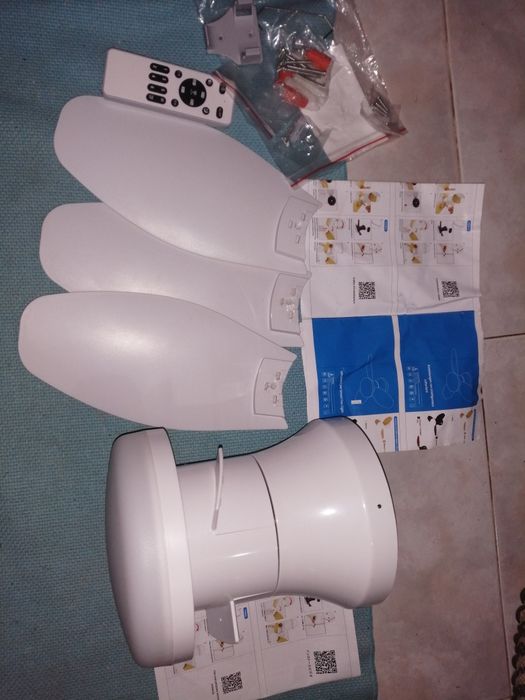 Candeeiro  tecto com ventoinha