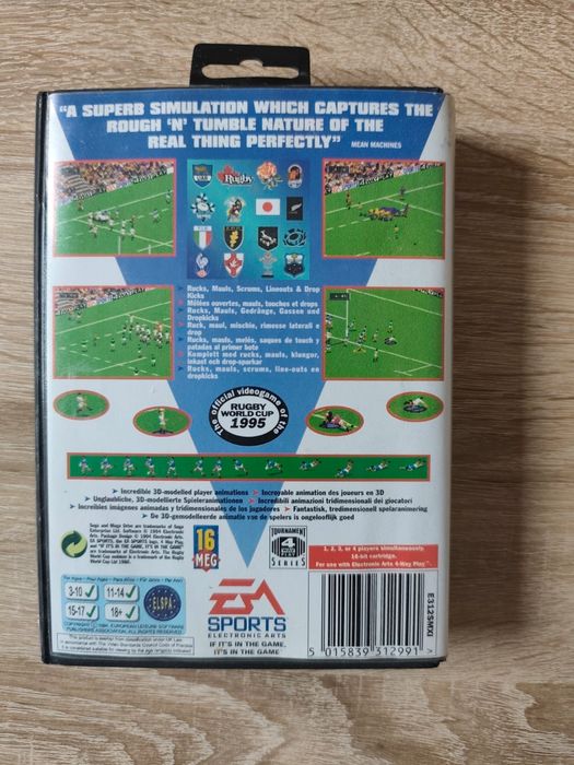 Rugby World Cup Sega Mega Drive