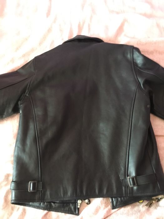 Новая черная кожаная куртка Schott NYC LC-5100