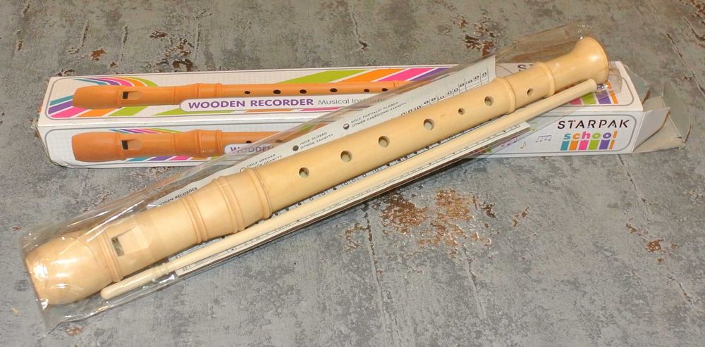 Flet drewniany prosty 8 otworów - STARPAK