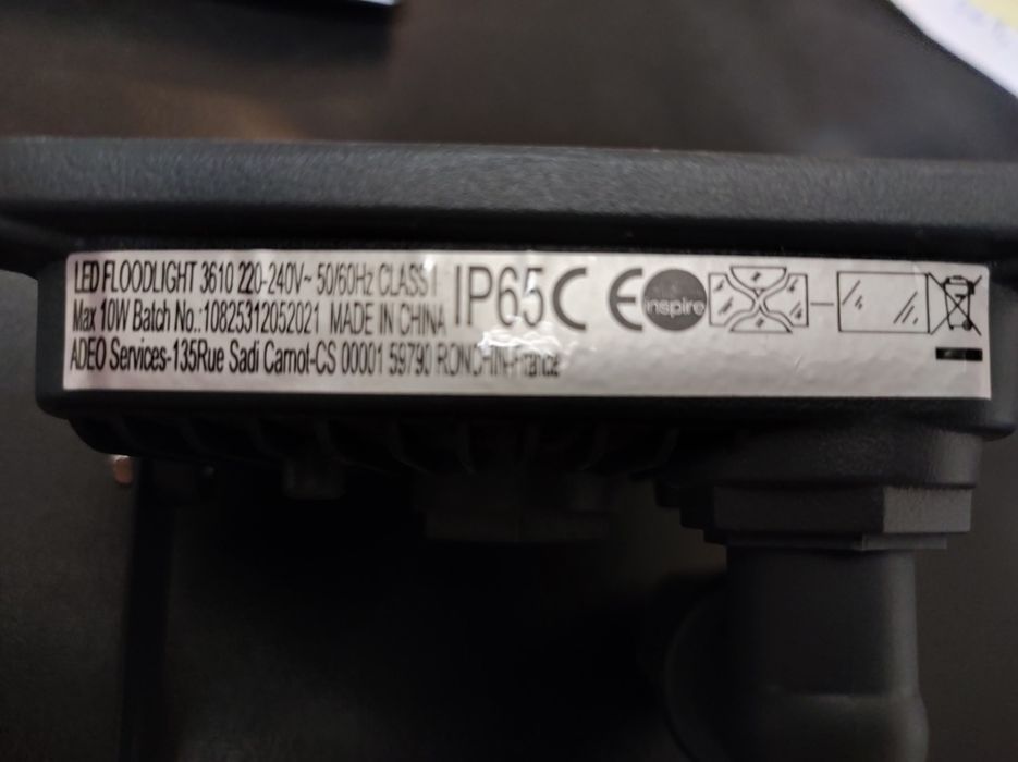 Projetor exterior INSPIRE YONK 10W 840LM IP65