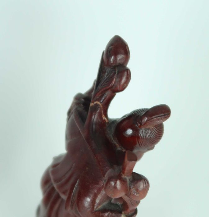 4 Esculturas da China em madeira Exótica