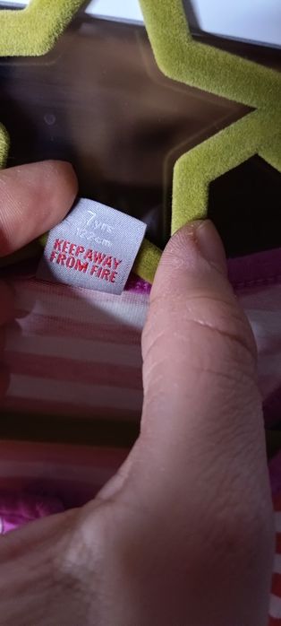 Letni dziewczęcy kombinezon w paski TU rozm. 122