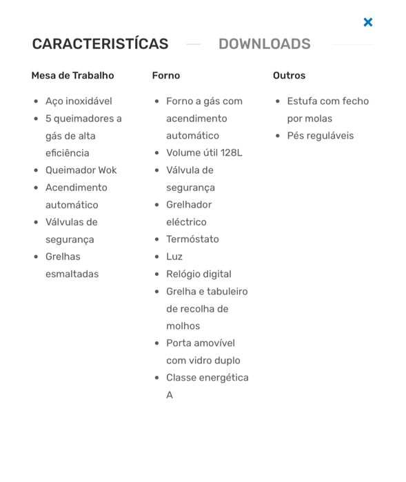 Fogão Meireles como Novo