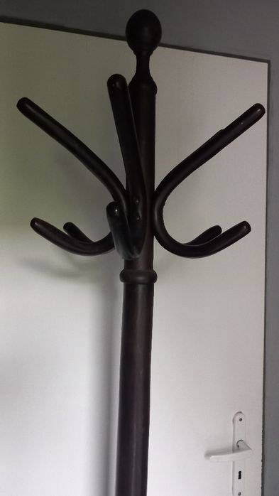 Stary drewniany wieszak stojacy wys 200cm